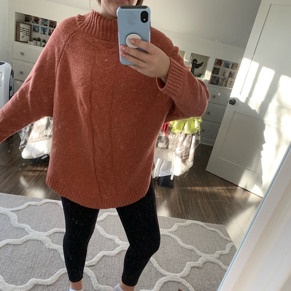 Burnt orange sweater